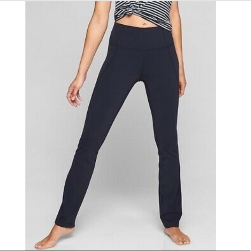 Athleta powervita straight leg high rise yoga pant